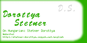 dorottya stetner business card